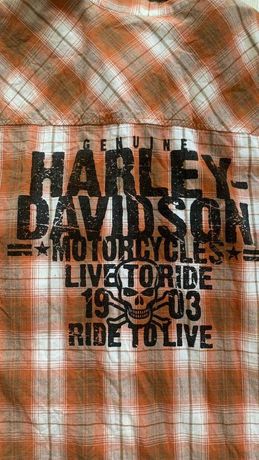 байкерская рубашка Harley Davidson