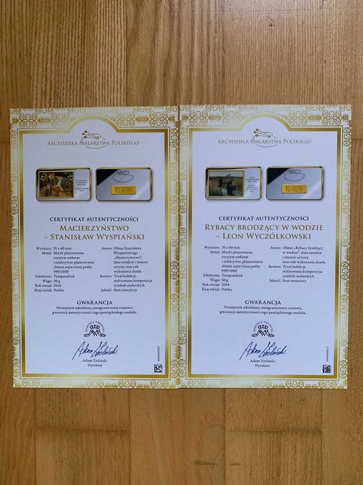 Kolekcja miniatur "Arcydzieła Malarstwa Polskiego"