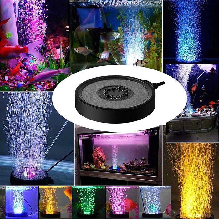Bolhas de aquário e luzes submergíveis para aquário, Novo