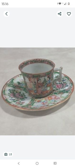 Chávenas de casca de ovo fabricadas em Macau anos 50