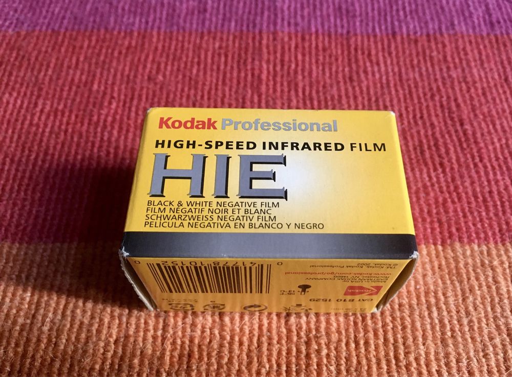Rôlo Kodak HIE (Infravermelhos) 35mm
