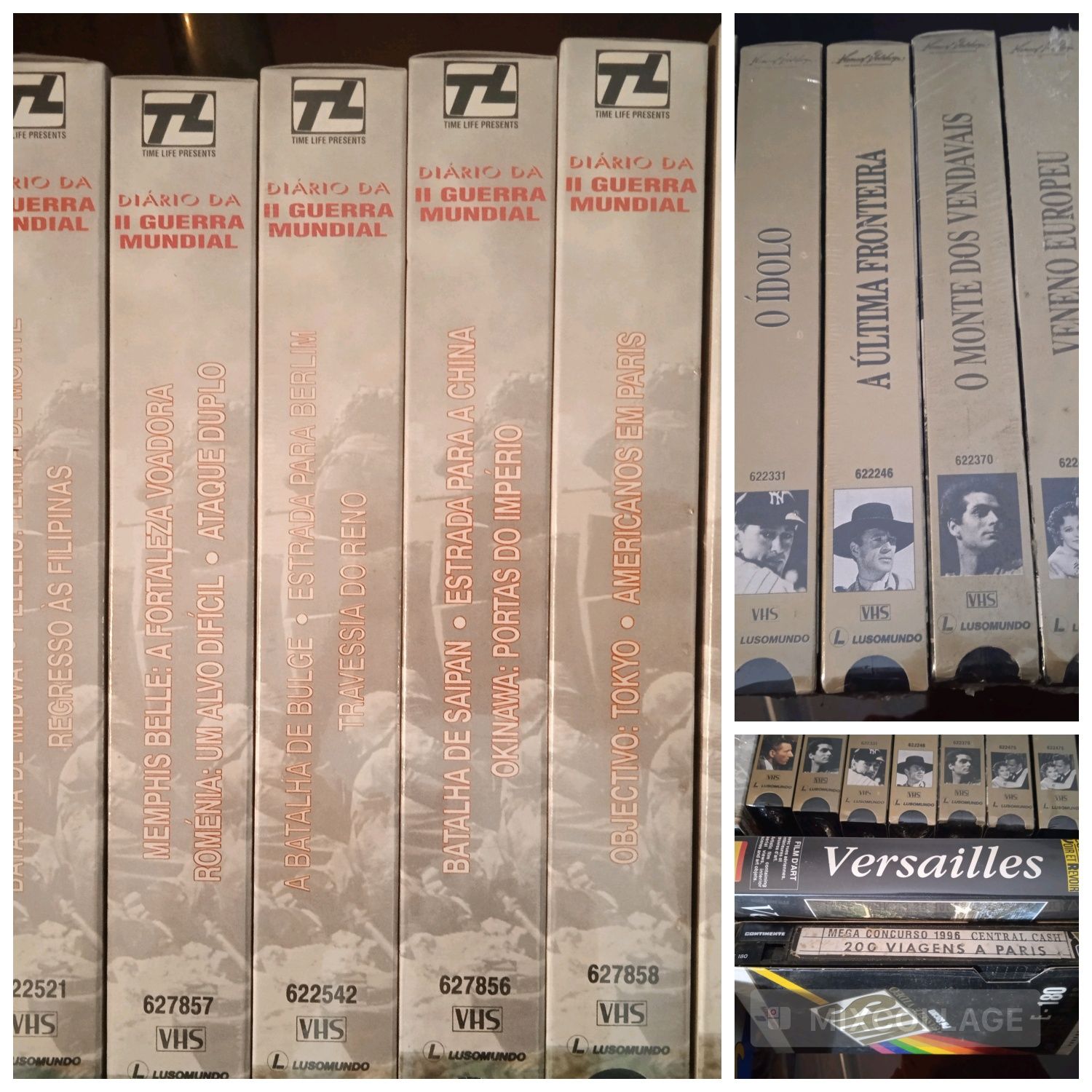 17 cassetes VHS diversas