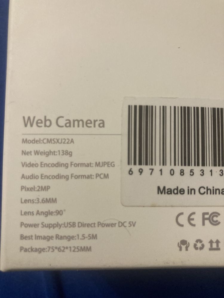 Kamera internetowa CMSXJ22A 2 MP web camera