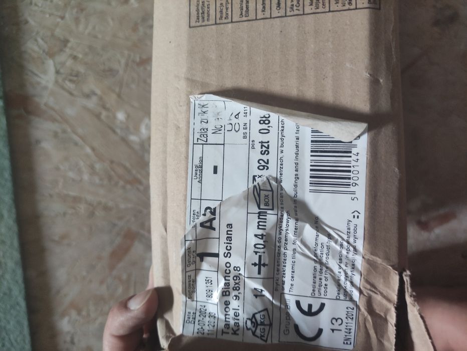 Paradyż Bianco 9,8x9,8