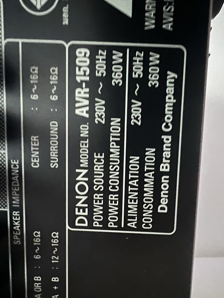 Amplituner denon + glośniki wharfedale