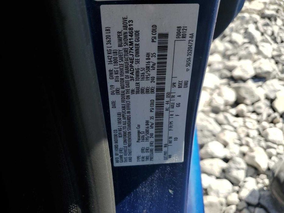 В дорозі FORD FIESTA SE 2019 США форд фієста сі 1.6 передній привід
