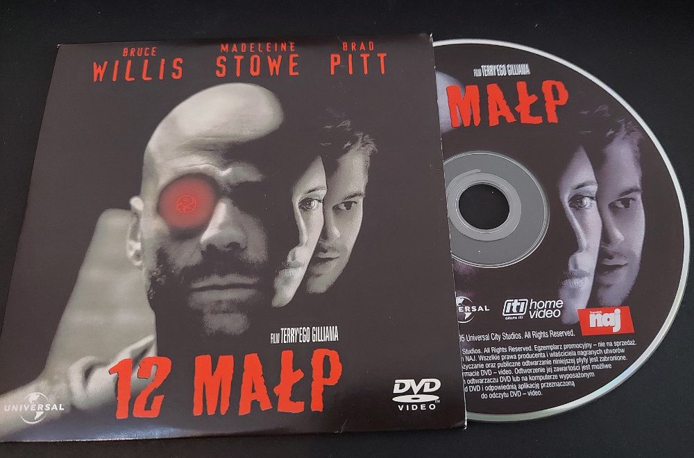 12 Małp film/płyta DVD Bruce Willis, Brad Pitt