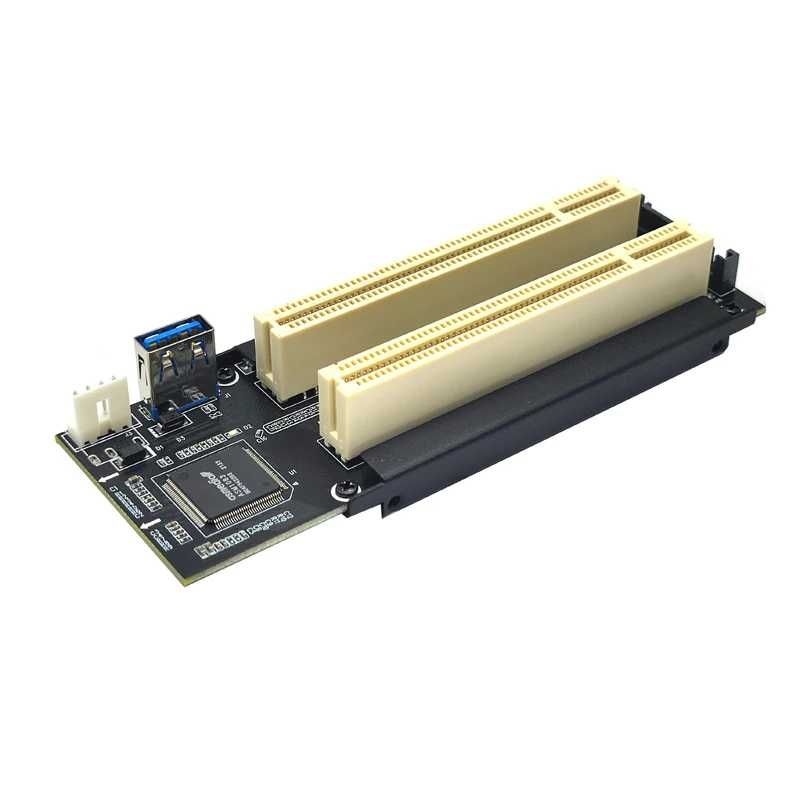 Конвертер адаптер PCI-e x1 и M.2 NGFF в PCI и Dual PCI, chip ASM1083