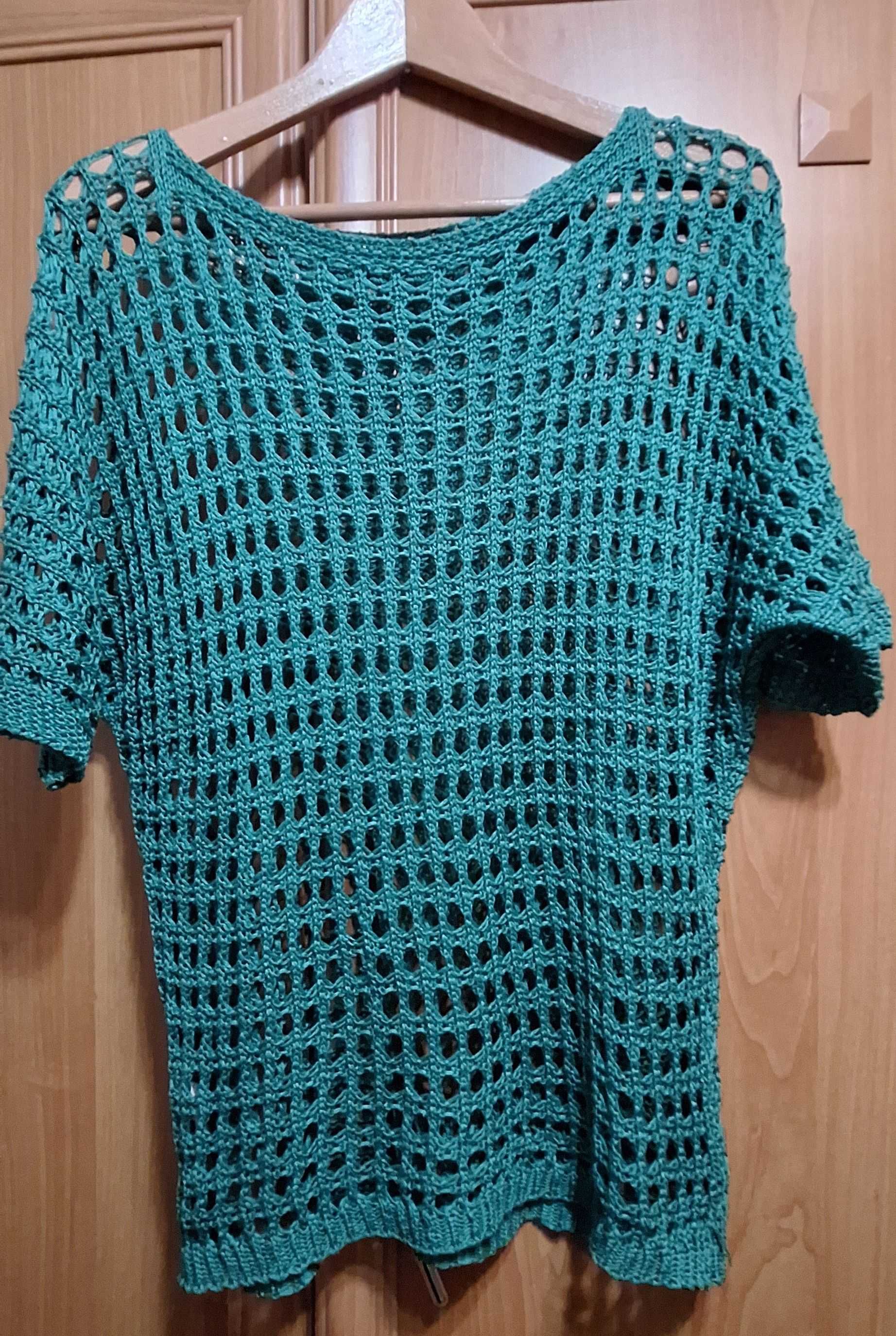 Bluzka ażurowa zielona roz. L/XL
