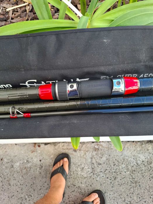 Cana de pesca de praia shimano catana 4.5m EX Surf 450 BX