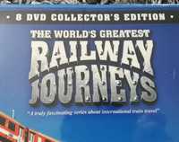 8 DVD The World"s Greatest Railway Journeys pociągi lokomotywy parowóz