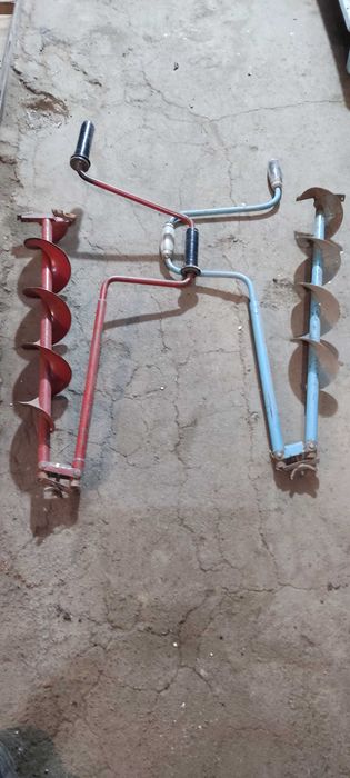 Бур для зимової риболовлі розкладні 2шт б/у