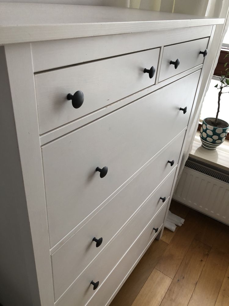 Komoda drewniana HEMNES Ikea 108x131 cm