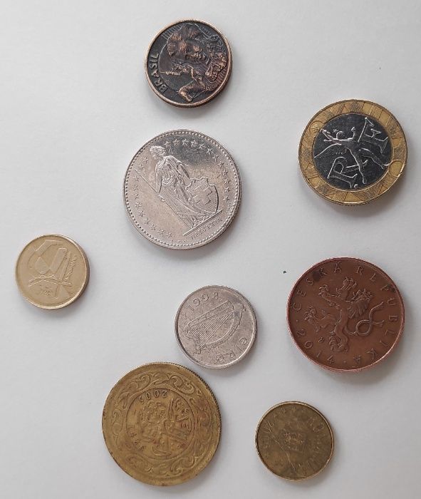 Moedas colecção diversas