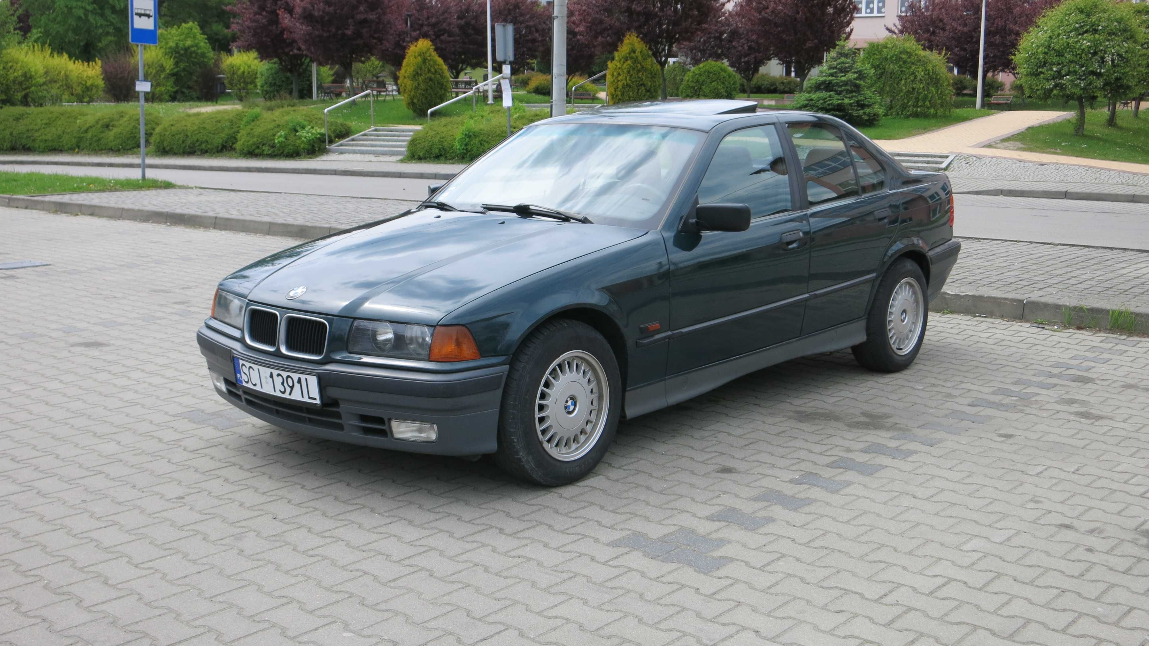 BMW e36 katalizator, dunkel-grün, Radio BMW Reverse RDS, 3 właściciel!