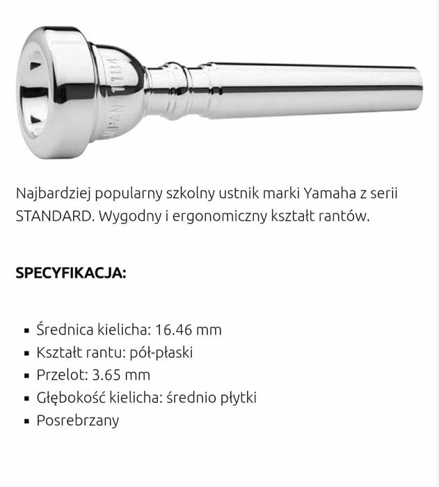 Ustnik do trąbki Yamaha 11B4