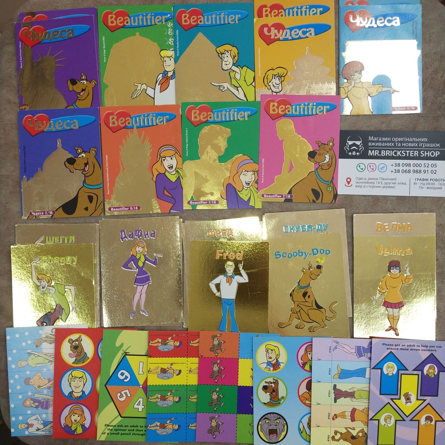 Фигурки Скуби-Ду Шегги Велма Дафна Hanna-Barbera монстр карточки карты