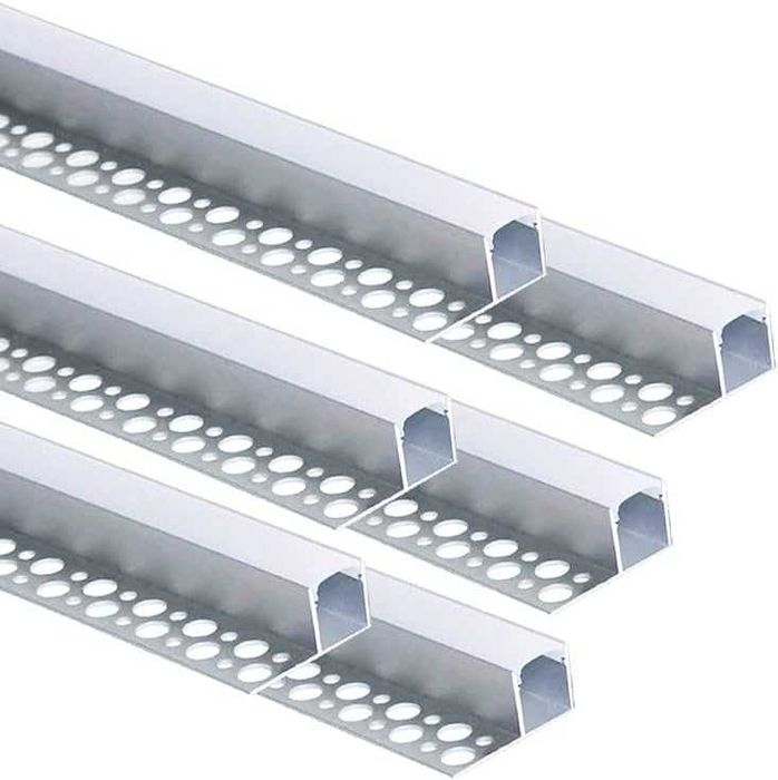 Nowe maskownice do taśmy LED/ profil/ kanał LED/ srebrne/ 6x1m !928!