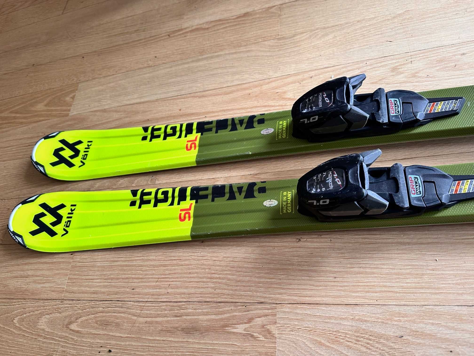 Narty zjazdowe juniorskie Volkl Racetiger SL 130.
