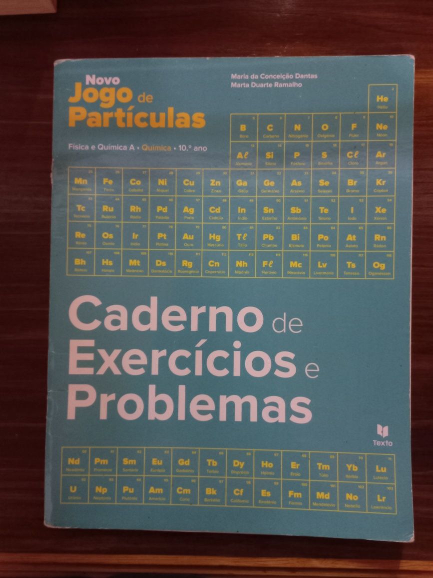 Novo Jogo de Partículas 10° ano - Caderno de Exercícios e Problemas