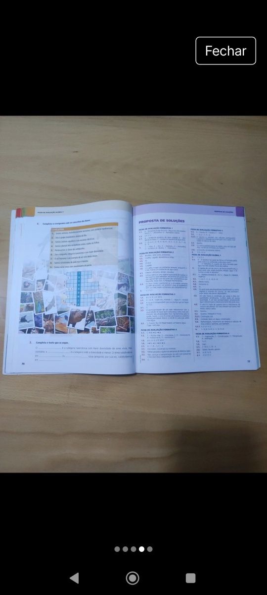 Livro de fichas de ciências 5. Ano