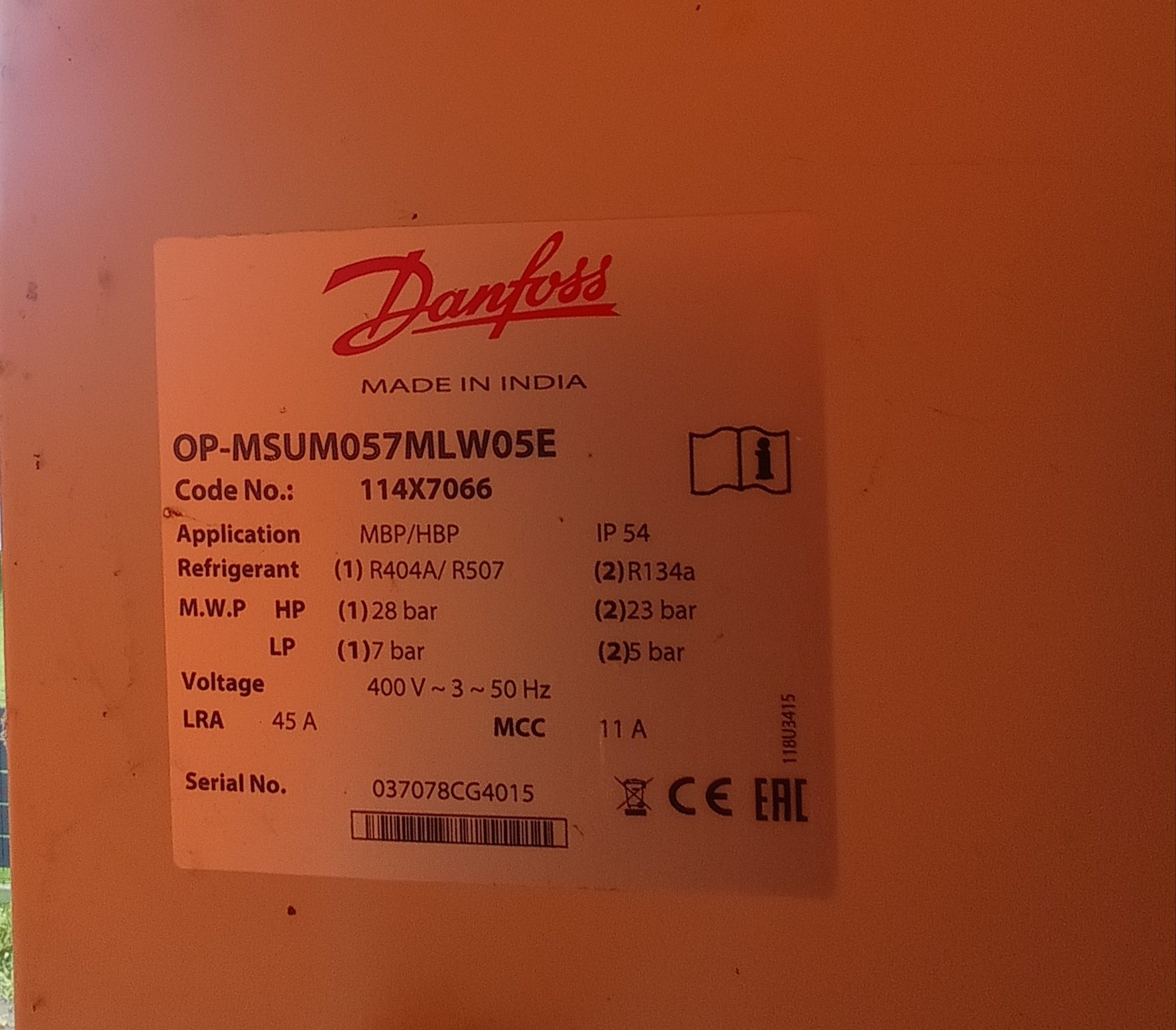 Agregat skraplający Danfoss