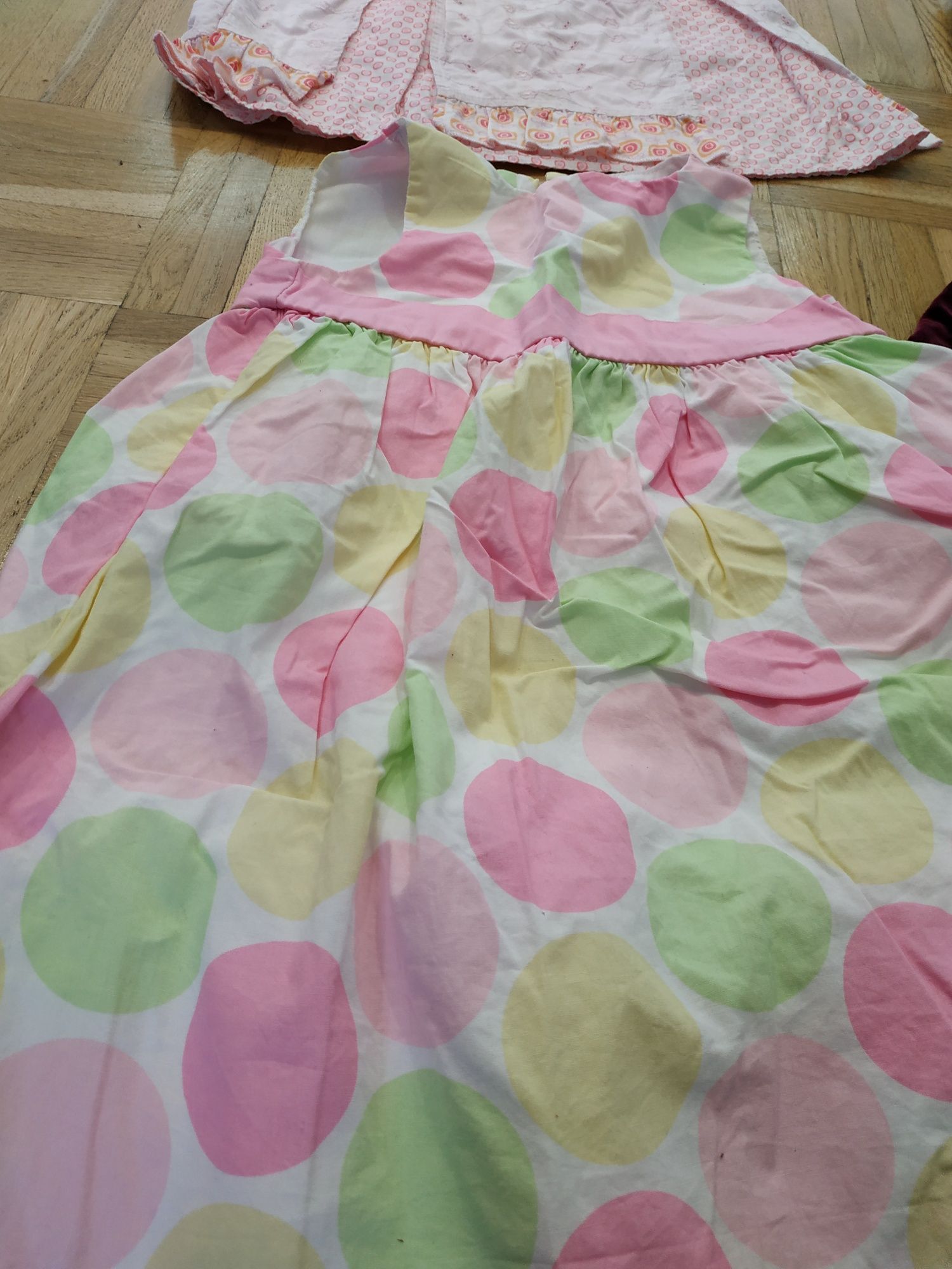 Zestaw 4x Sukienki dziecięce (wzrost ok. 80 cm, wiek 1-2 lata)