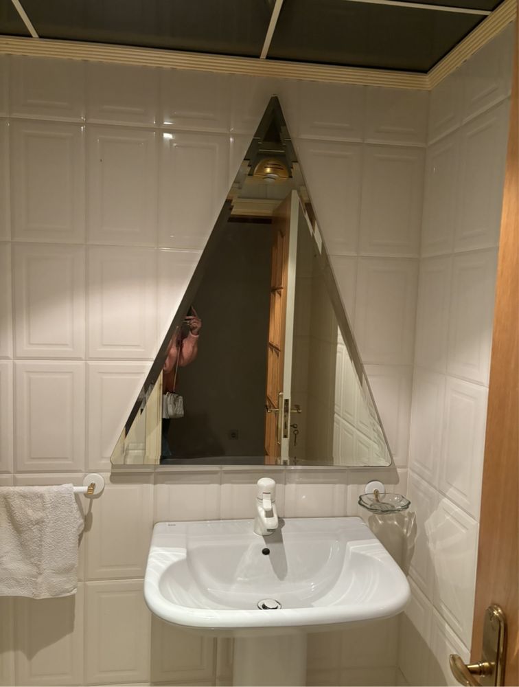 Espelho casa de banho triangular