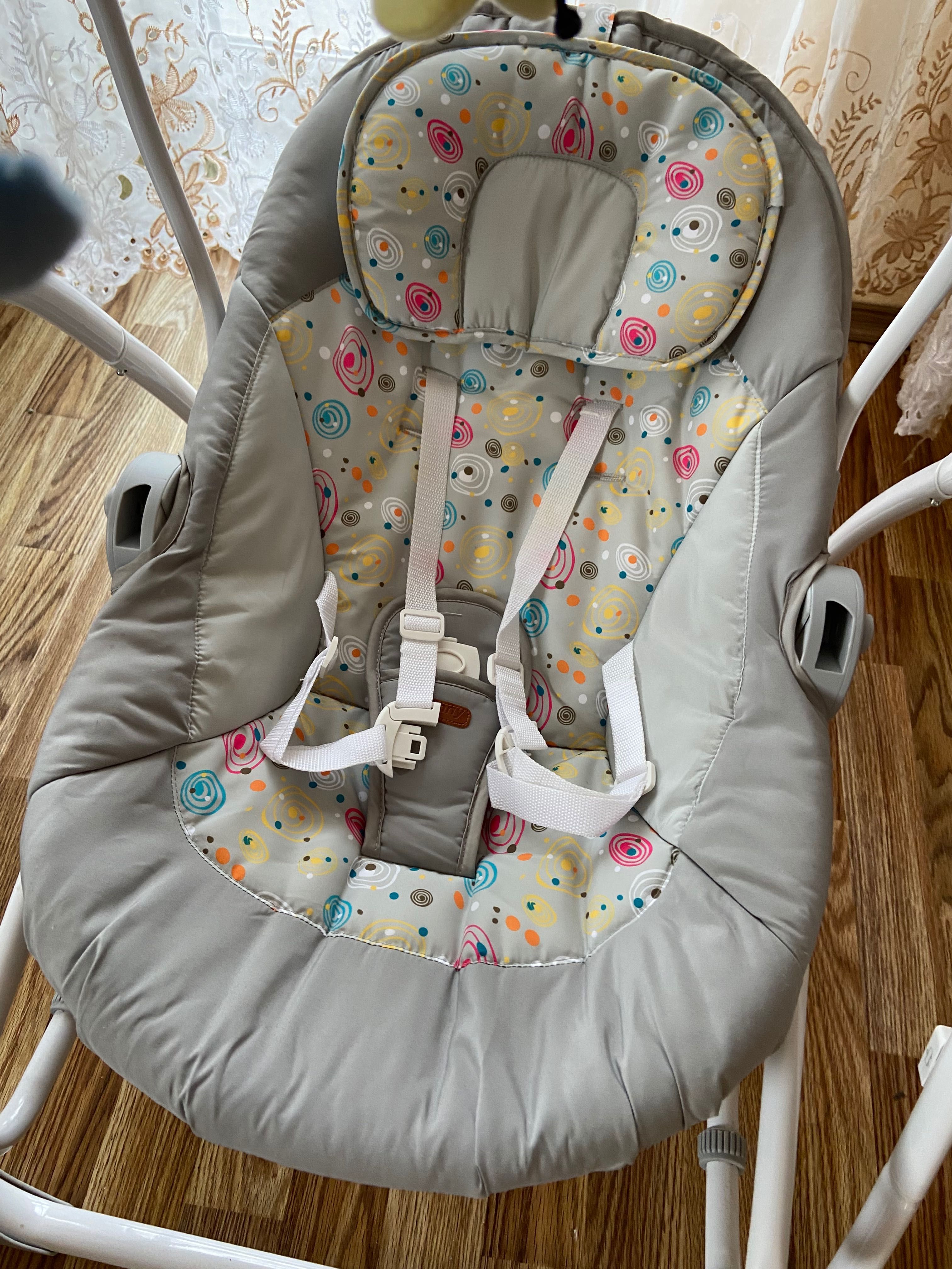 Електронна гойдалка шезлонг для немовлят 3 в 1 CARRELLO Nanny