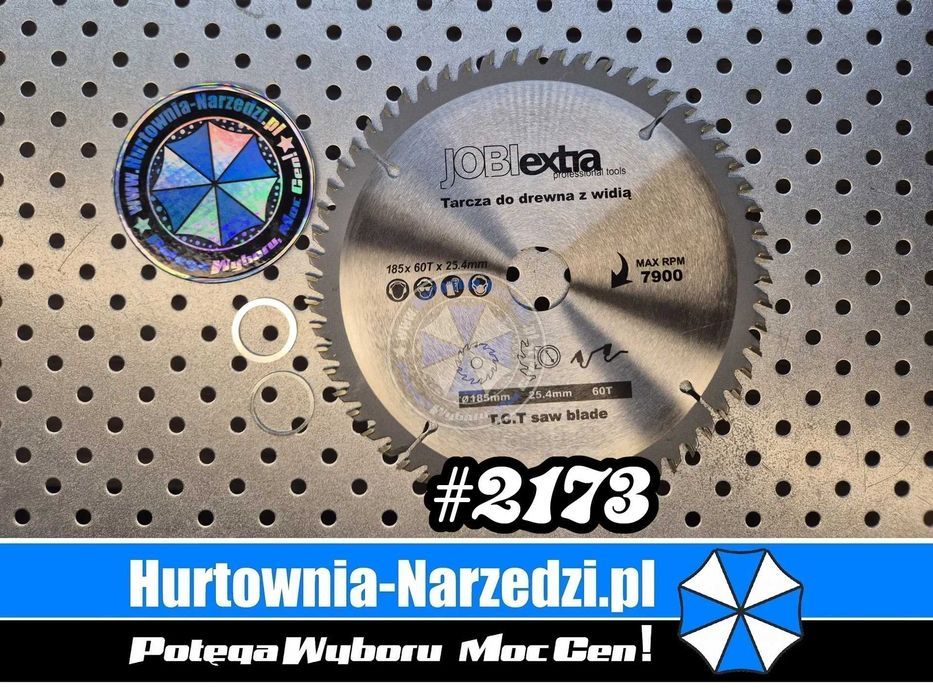 Tarcza do drewna z Widią TCT 185mm 60T tarcza do drewna 185mm 60 zębów