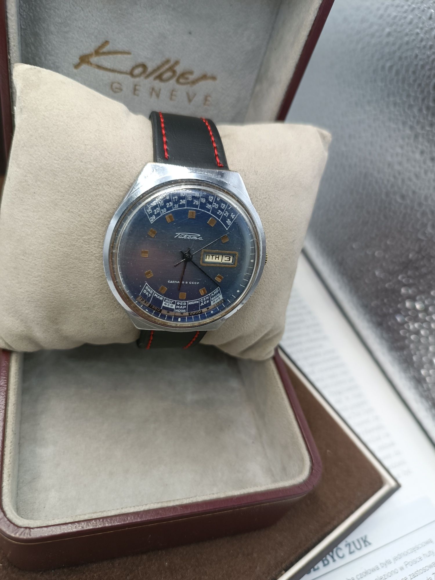 Zegarek rakieta mechaniczny multi kalendarz