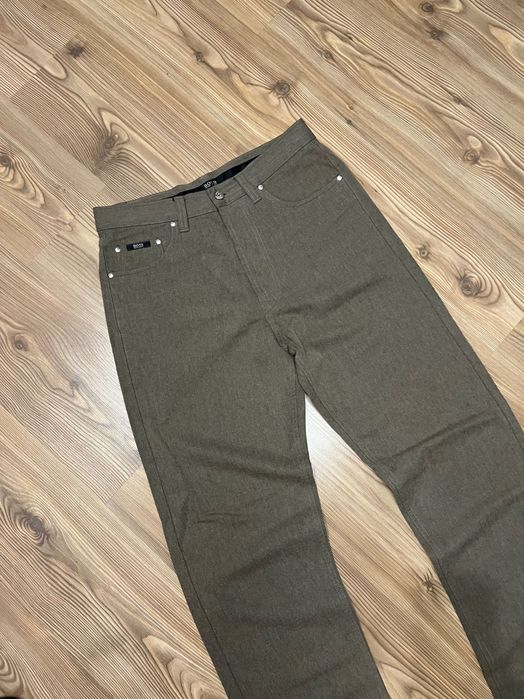 Hugo Boss брюки Alabama оливкові W33 L34 шерсть/віскоза