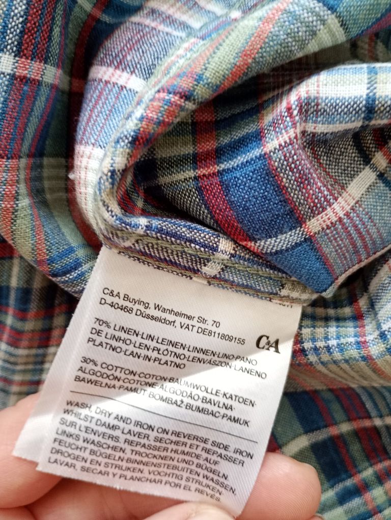 C&A męska koszula lniana 3XL 4XL lato