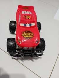 Samochód czerwony monster track dla chłopca
