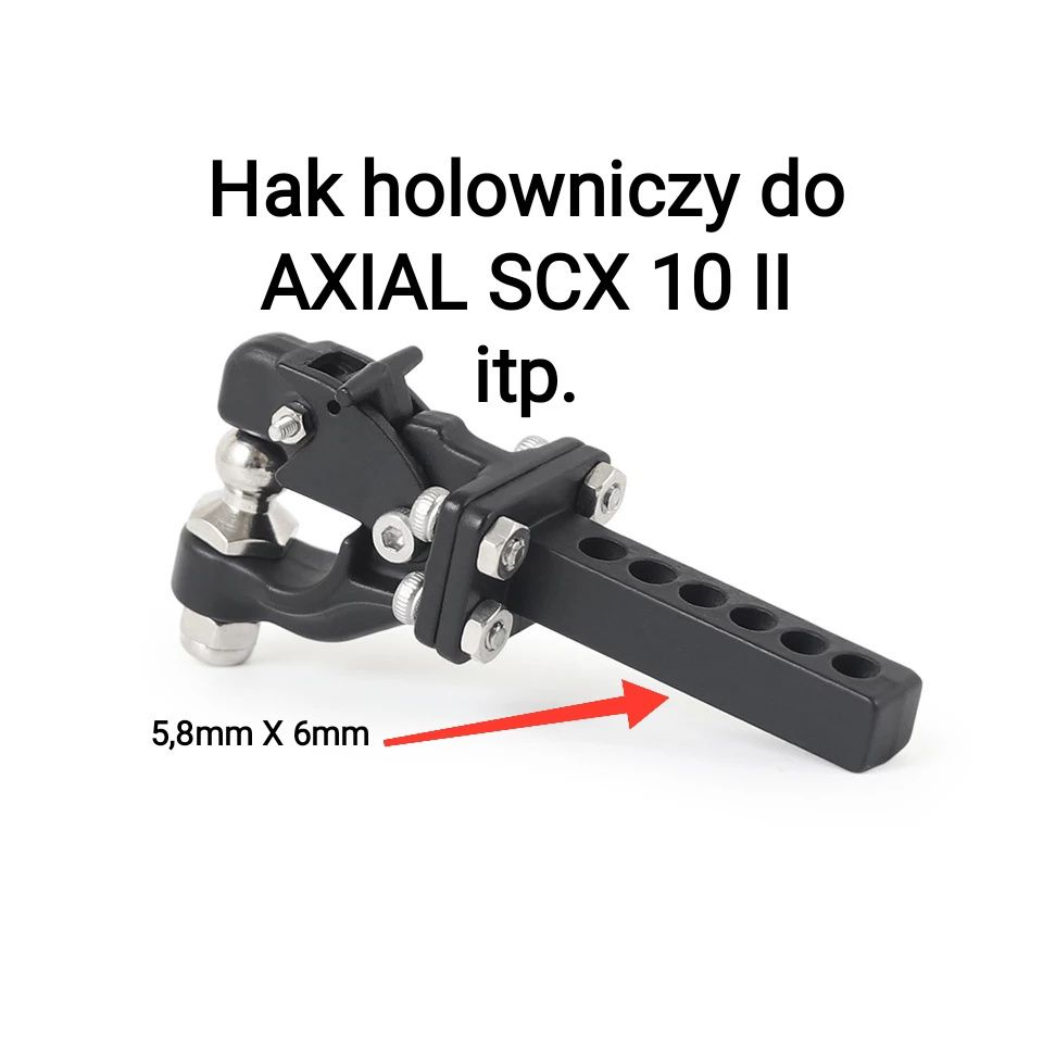 Hak zaczep kulowy holowniczy do modelu rc 1:10 Axial TRAXXAS MST REELY