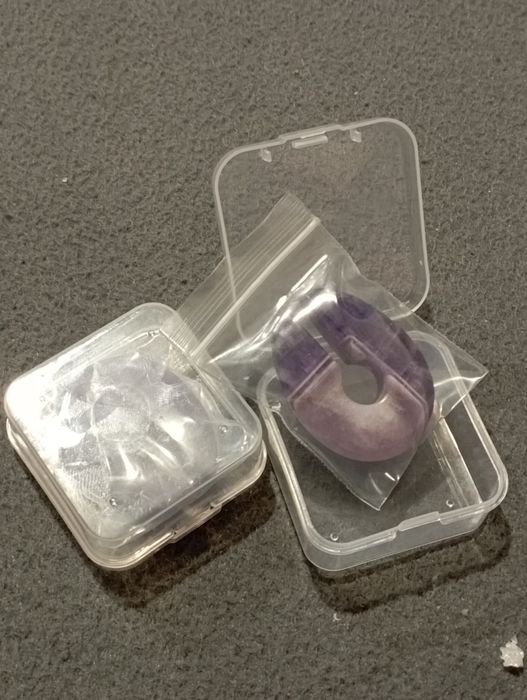 Сережки плаги  тонелі , з натурального каменю Аметист. 10-11 см