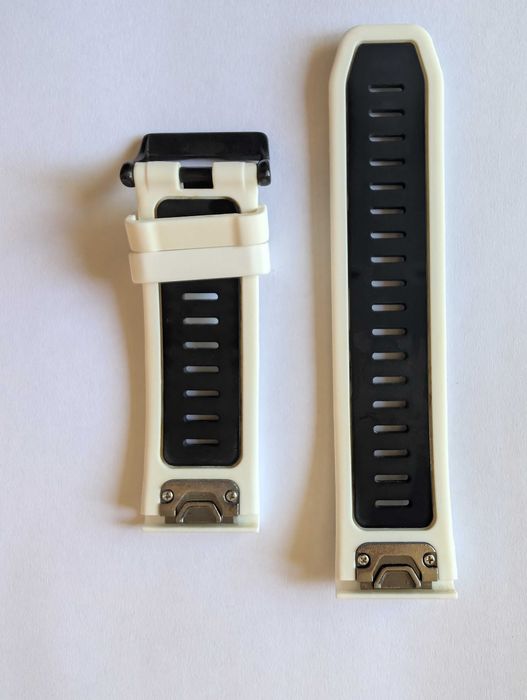 Bracelete Garmin Branca/Preta 26mm