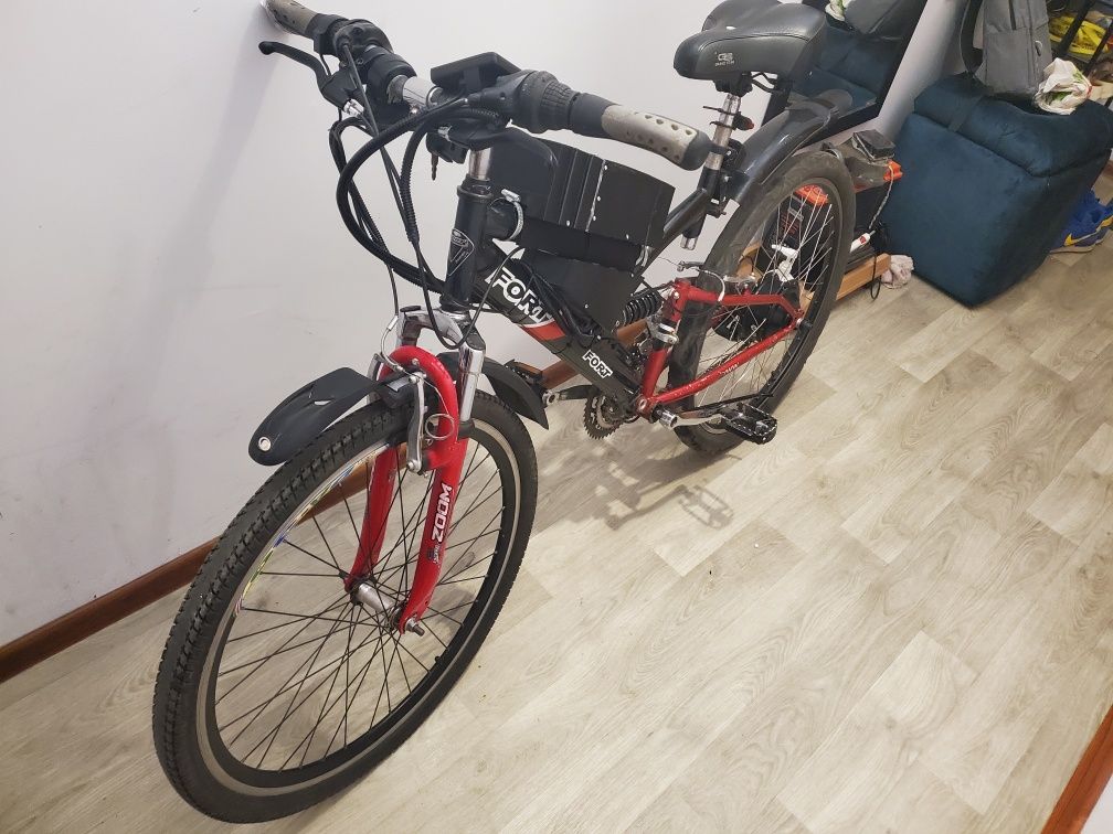 Электровелосипед 500ватт (1350вт Макс) 26" двухподвес