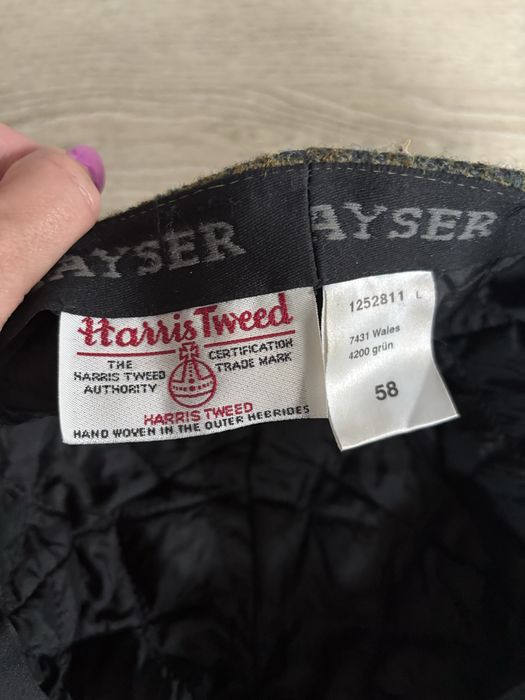 Czapka z daszkiem Mayser Harris Tweed – rozmiar 58
