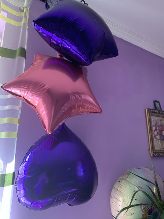 Фольгові кульки єдиноріг зірки серце метелики