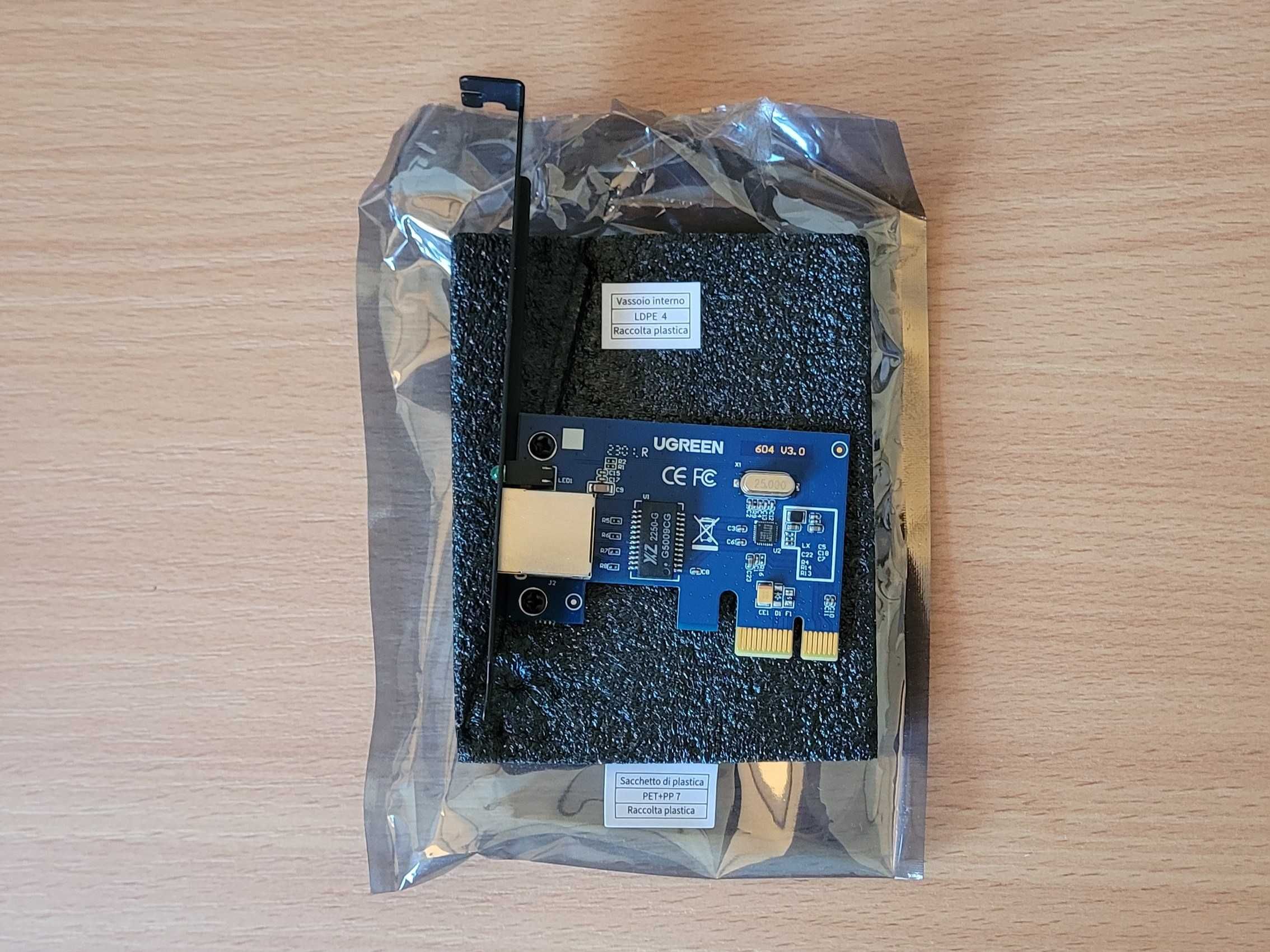 UGREEN Adapter Karta Sieciowa PCI Express do RJ45 LAN Gigabit