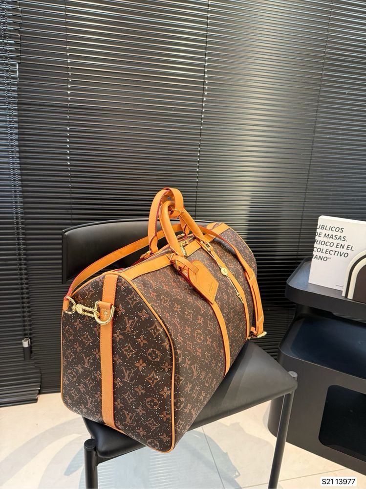 Louis Vuitton Keepall сумка коричневая мужская женская кожаная