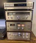 Wieża vintage retro Kenwood Magnetofon KX-830,Gramofon KT-3077,KA-7100