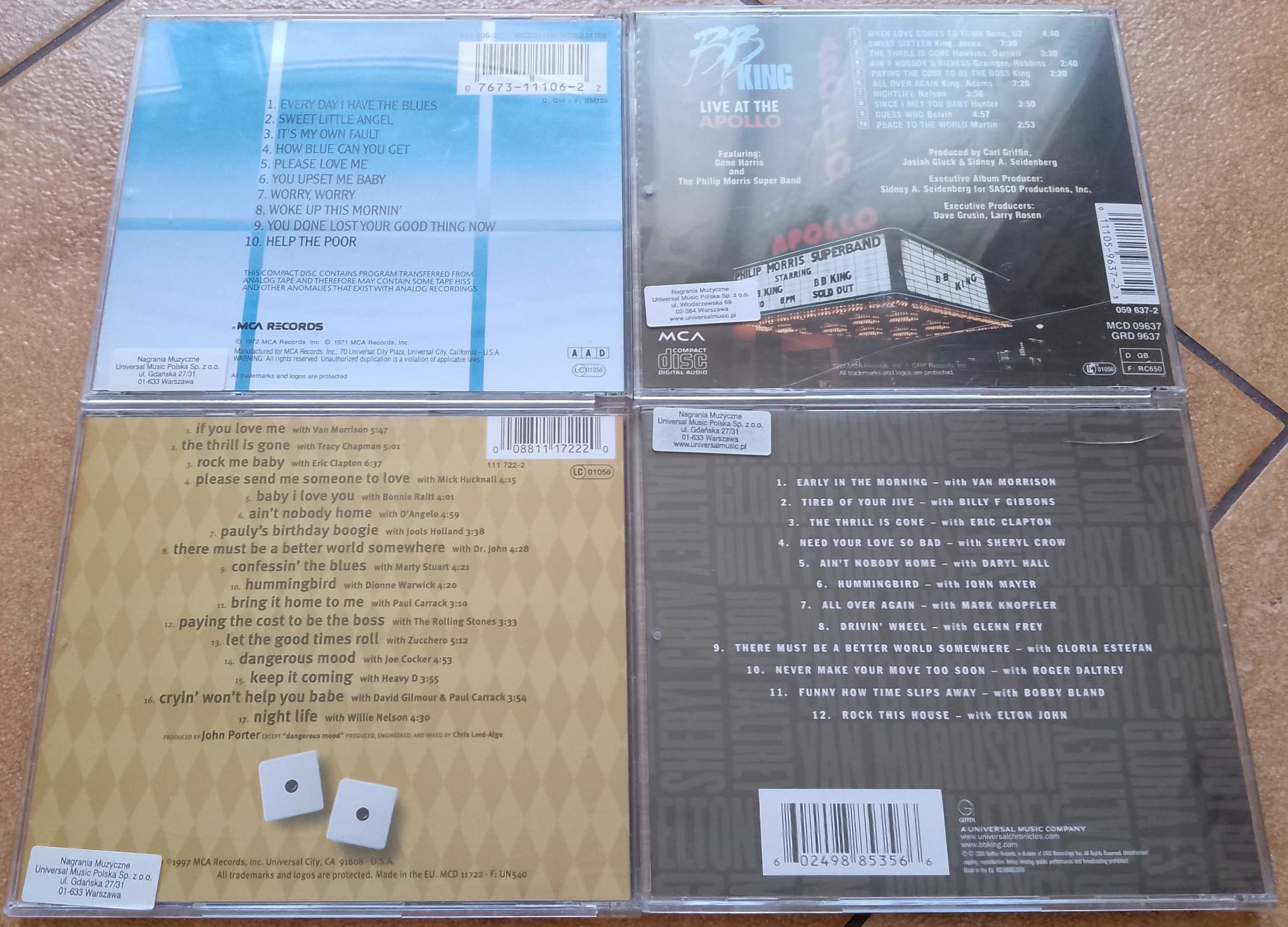 B.B. King With Friends Deuces Wild Live At The Apollo Regal 4CD GRATIS