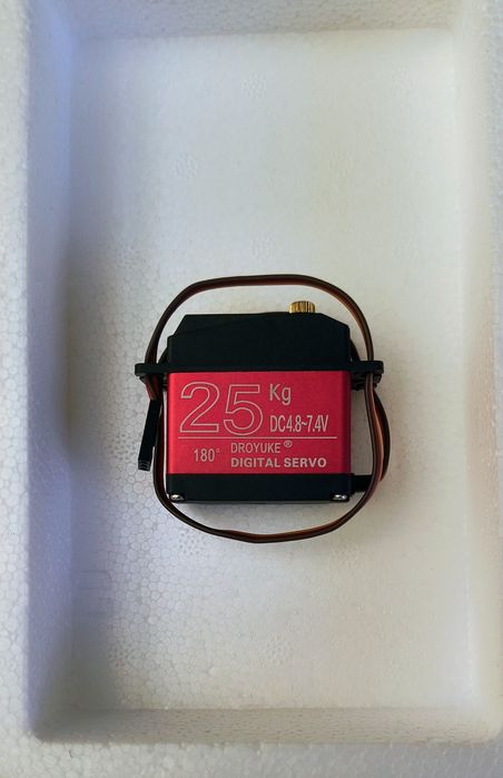 Serwo cyfrowe DROYUKE 25 kg 180° – NOWE, metalowe przekładnie