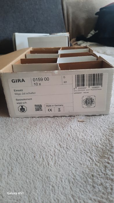 10× Podtynkowy łącznik żaluzjowy kołyskowy 10 A 250 V~ do montażu podt