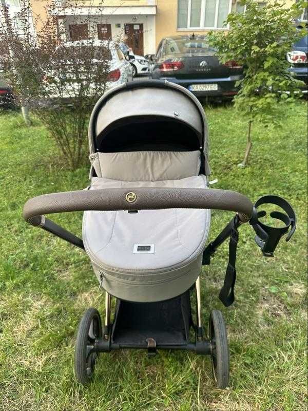Cybex Priam 3в1 Soho Grey на шасі Rose Gold — повний комплект