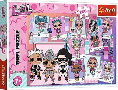 Puzzle 200 Słodkie Laleczki Lol Surprise