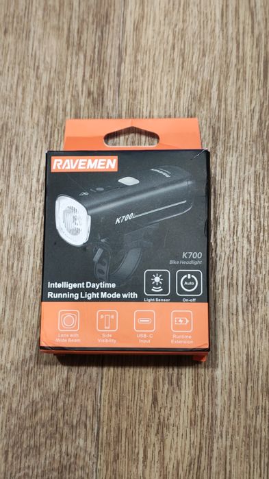 Світло переднє (велофара) Ravemen K700