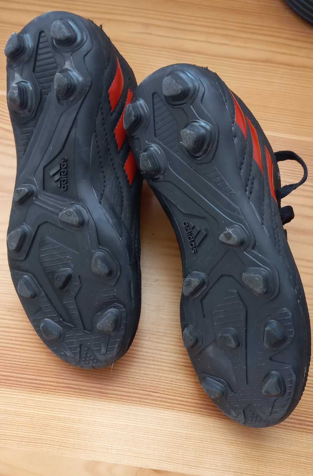 Чорні дитячі футбольні бутси ADIDAS Deportivo FxG,  устілка 18,5 см